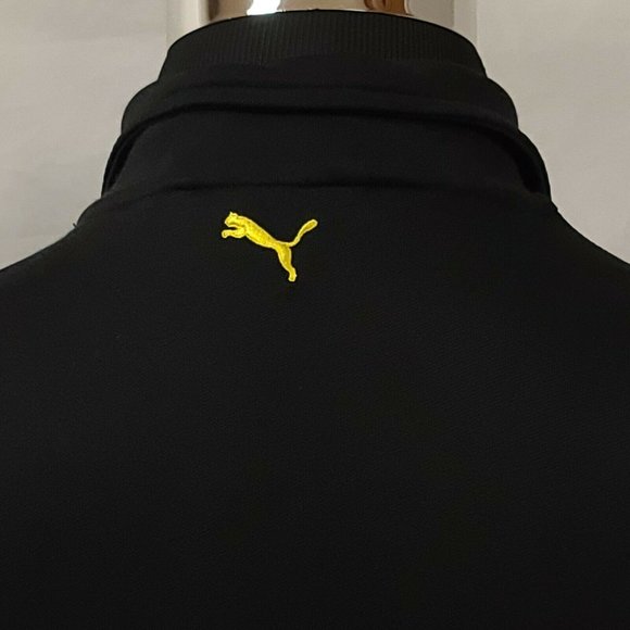 PUMA Boys Large Black Long Sleeve Full Zip Cotton Polyester Track Jacket - Picture 8 of 12